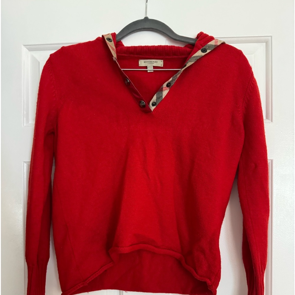 Burberry red sweater
